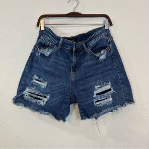 Judy Blue High Rise Distressed Shorts